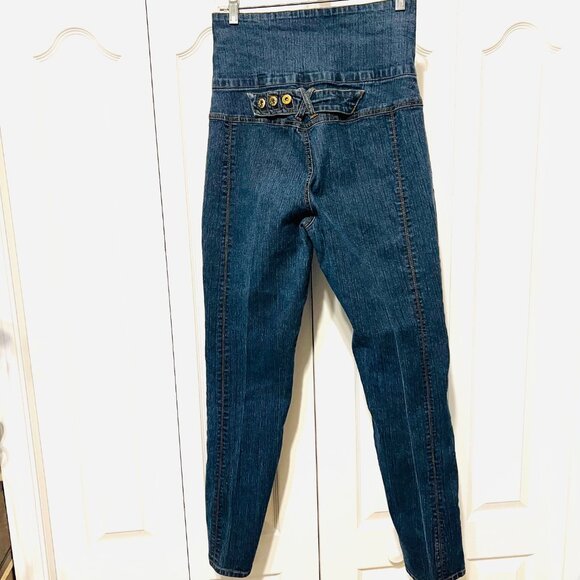 Younique Brand Jeans-Blue High Waisted Sz. 11 Jrs.-Stretch-Comfy-Unique - Picture 8 of 14